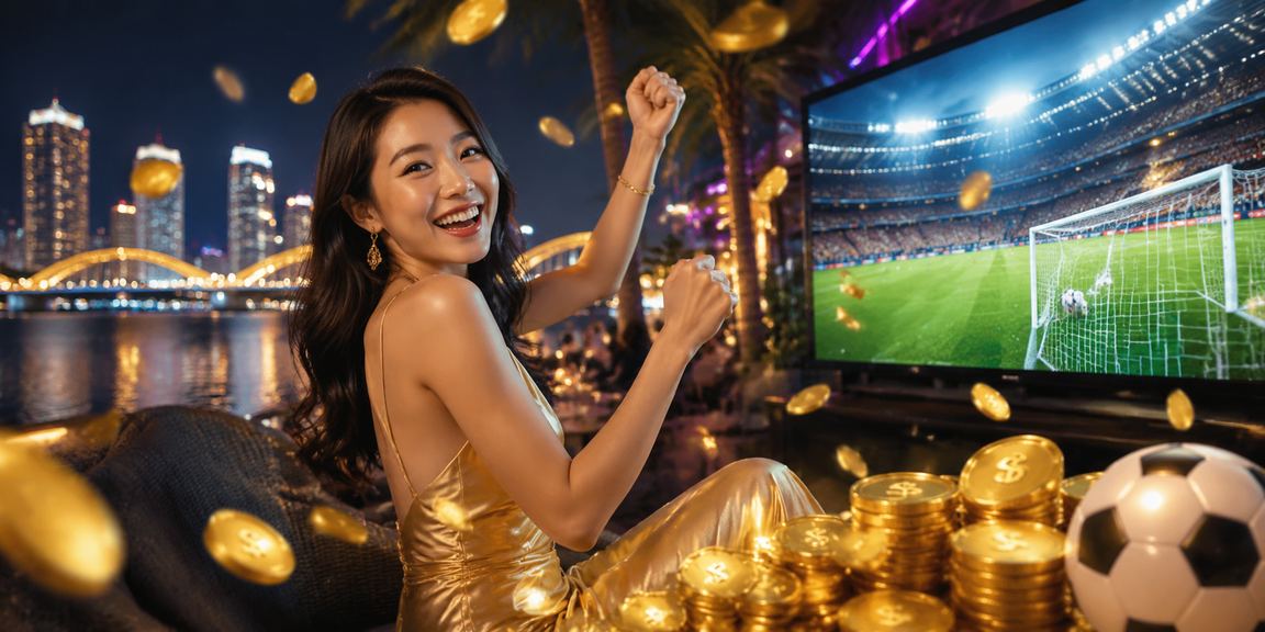 Màn hình cá cược bóng đá neon tại Đà Nẵng về đêm