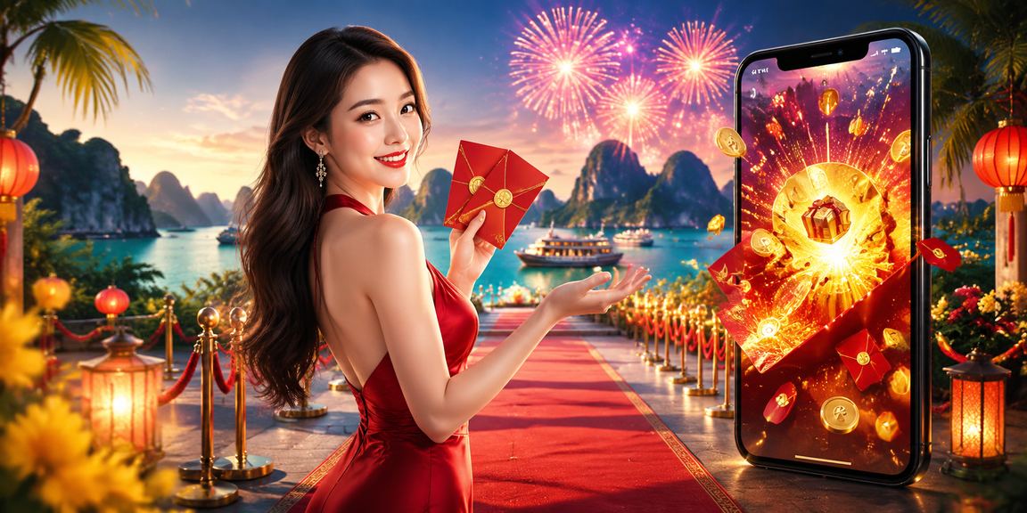 Phong bì đỏ lì xì và ưu đãi bonus tại vịnh Hạ Long dịp lễ hội